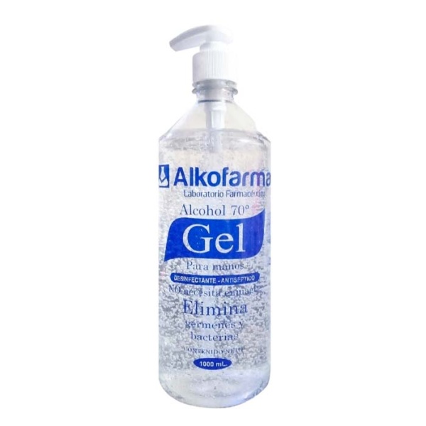 Alcohol Gel 70� - FRASCO 1000 ML