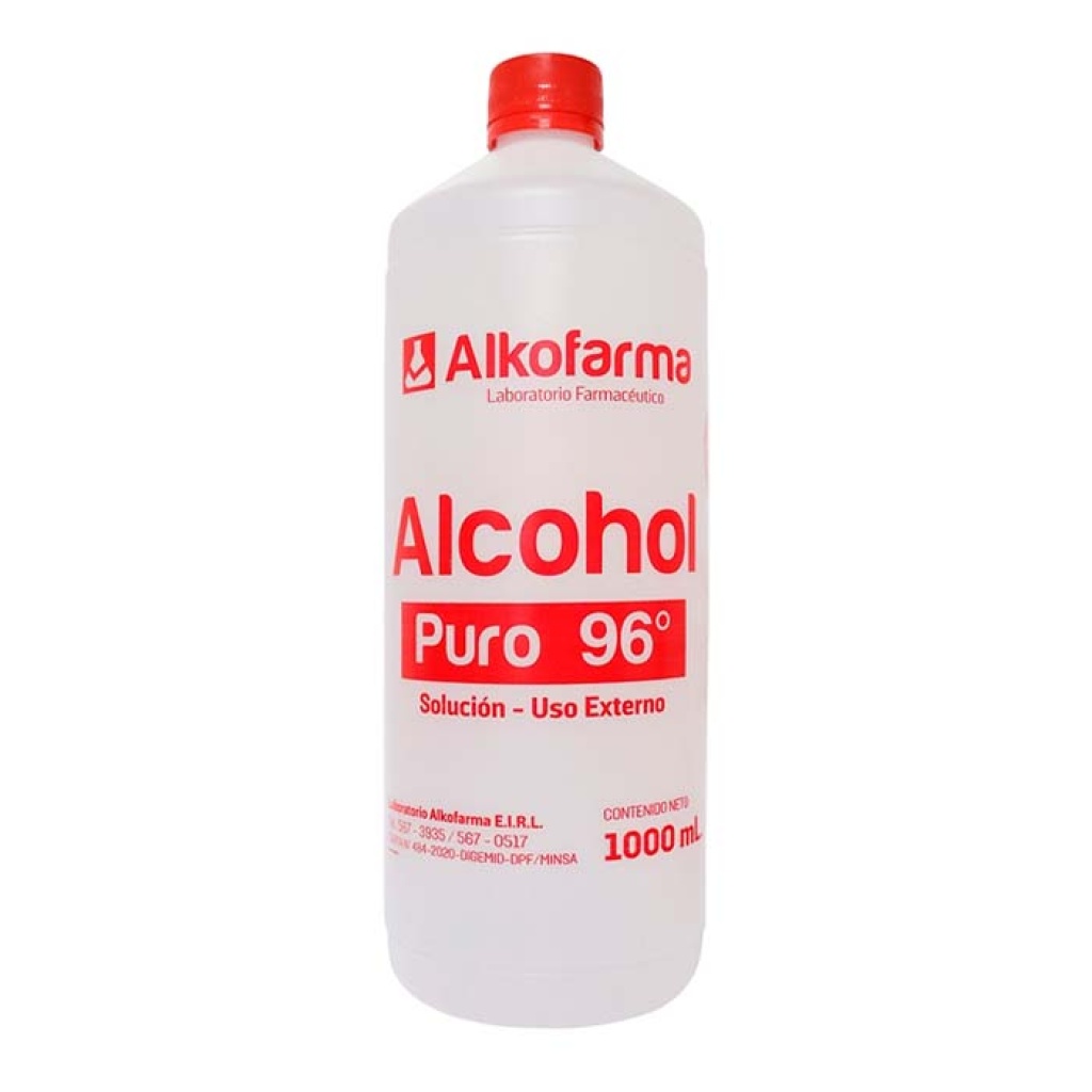 Alcohol Puro 96 X 1000 Ml Novafarma Wimer 0034