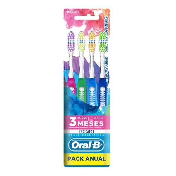Cepillo Dental Oral-B Indicator - Pack 4 UNID