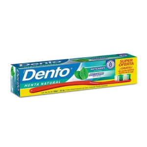 Dento Menta Natural 150ml+ Cepillo Dental