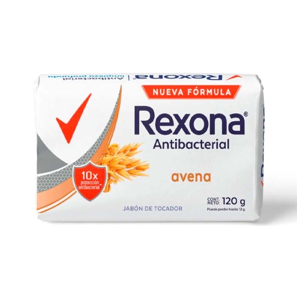 Rexona Jabón Antibacterial Avena - BARRA 120 GR