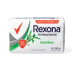 Rexona Jabón Antibacterial Bamboo - BARRA 120 GR