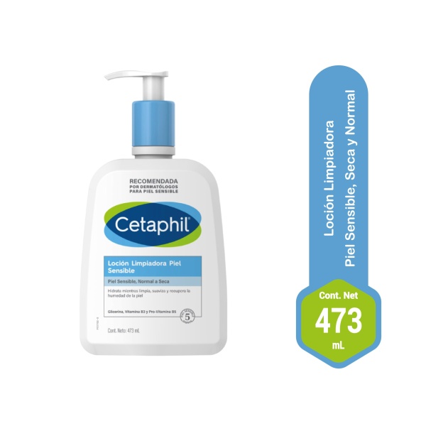 cetaphil locion limpiador piel seca 473g