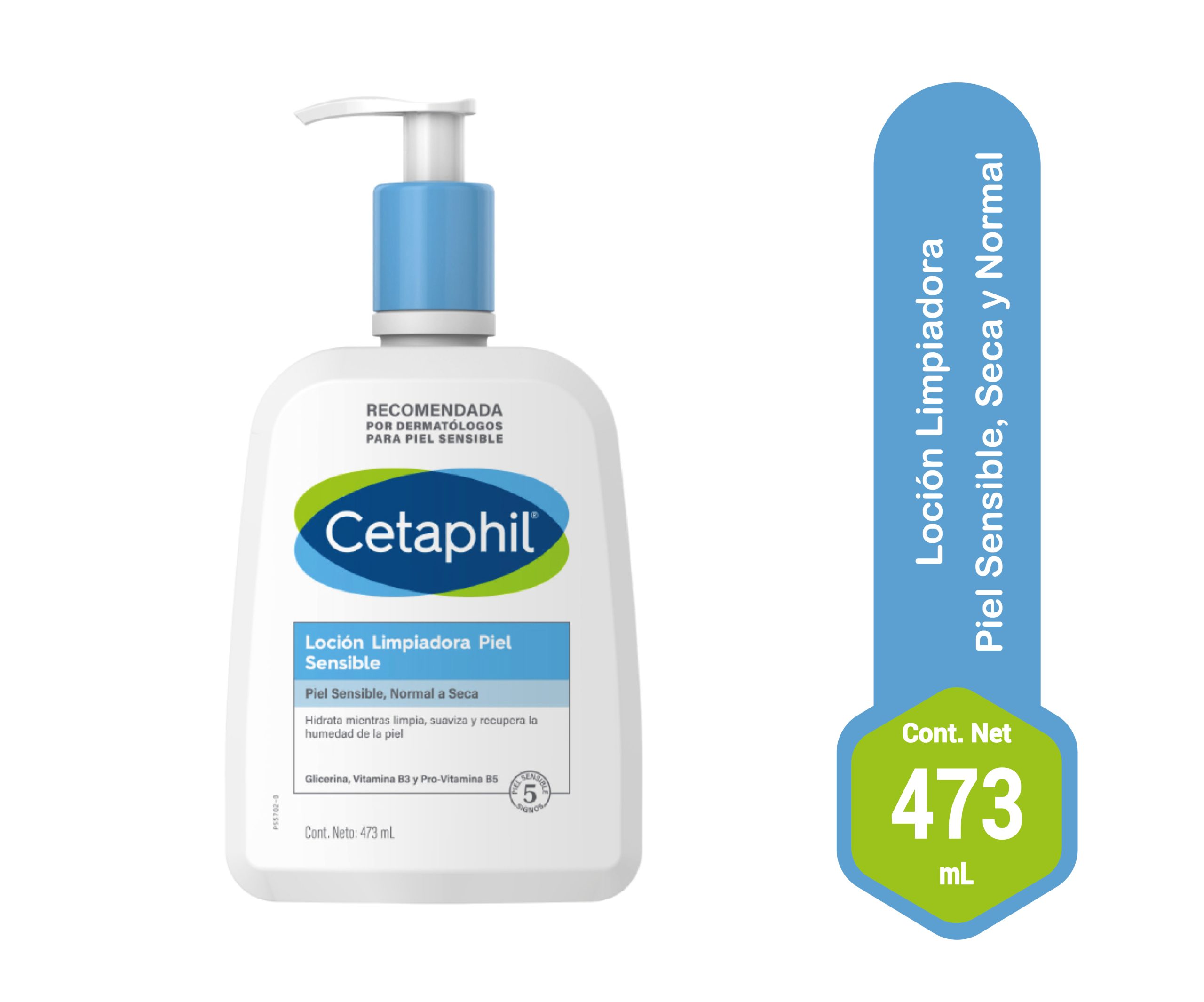 cetaphil locion limpiador piel seca 473g