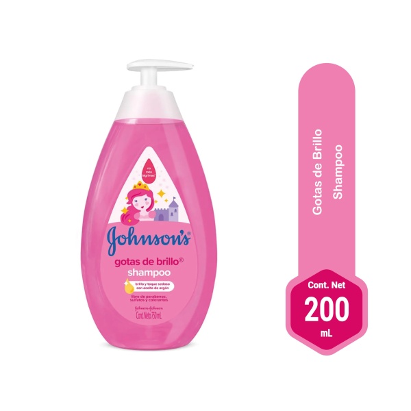 johnson & johnson gotas de brillo shampoo 750mL