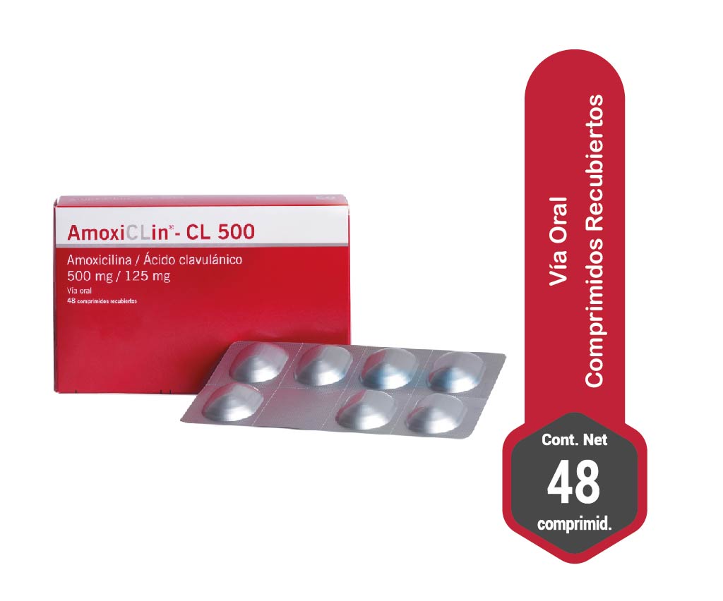 amoxiclin cl 500 48 compr