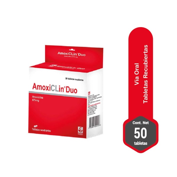 amoxiclin duo 50 tabletas
