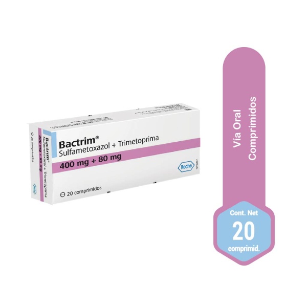 bactrim 400 mg + 60 mg 20 comprimidos