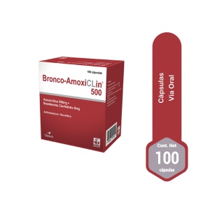 bronco amoxiclin 500 100capsulas