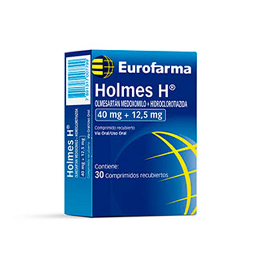 Holmes H 40mg + 12,5mg, caixa com 30 comprimidos revestidos