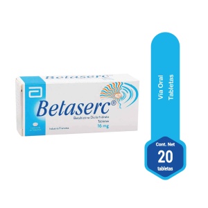 betaserc 16mg 20 tabletas