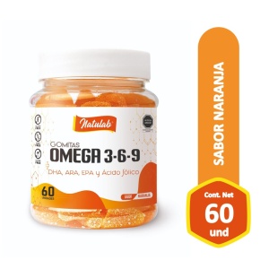 gomitas omega 3 6 9 naranja 60 u