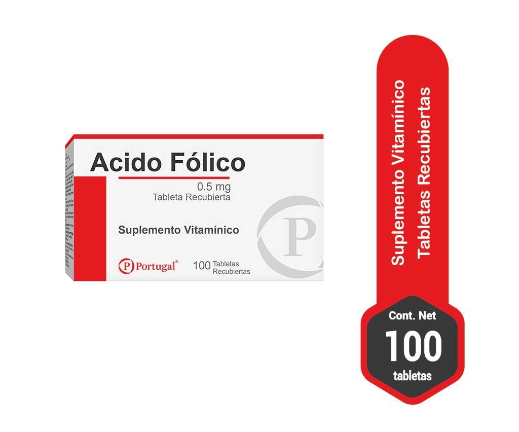 acido folico 100 tabletas portugal