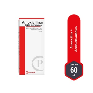 amoxicilina 250 mg + 62.5mg 60ml