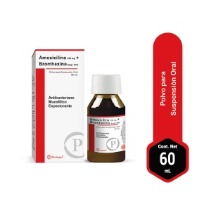 amoxicilina + bromhexina 60mL
