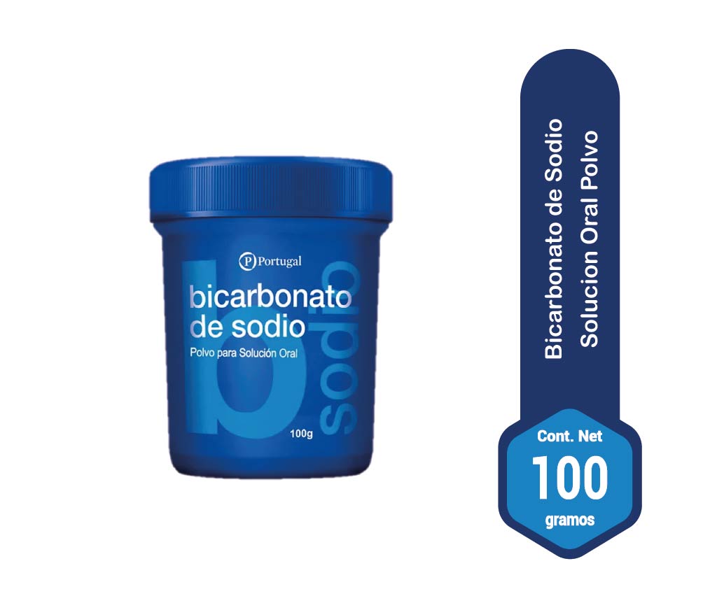 Bicarbonato de sodio 100g Polvo para Solución