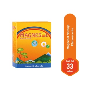 magnesol naranja efervecente 33 sobres