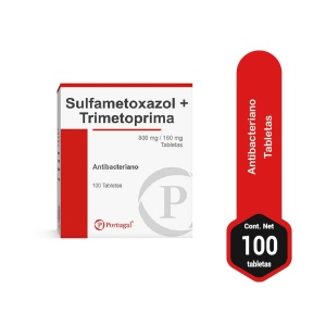 sulfametoxazol 800mg 160 mg100 tabletas