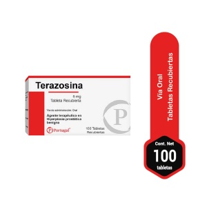 terazosina 5mg 100 tabletas