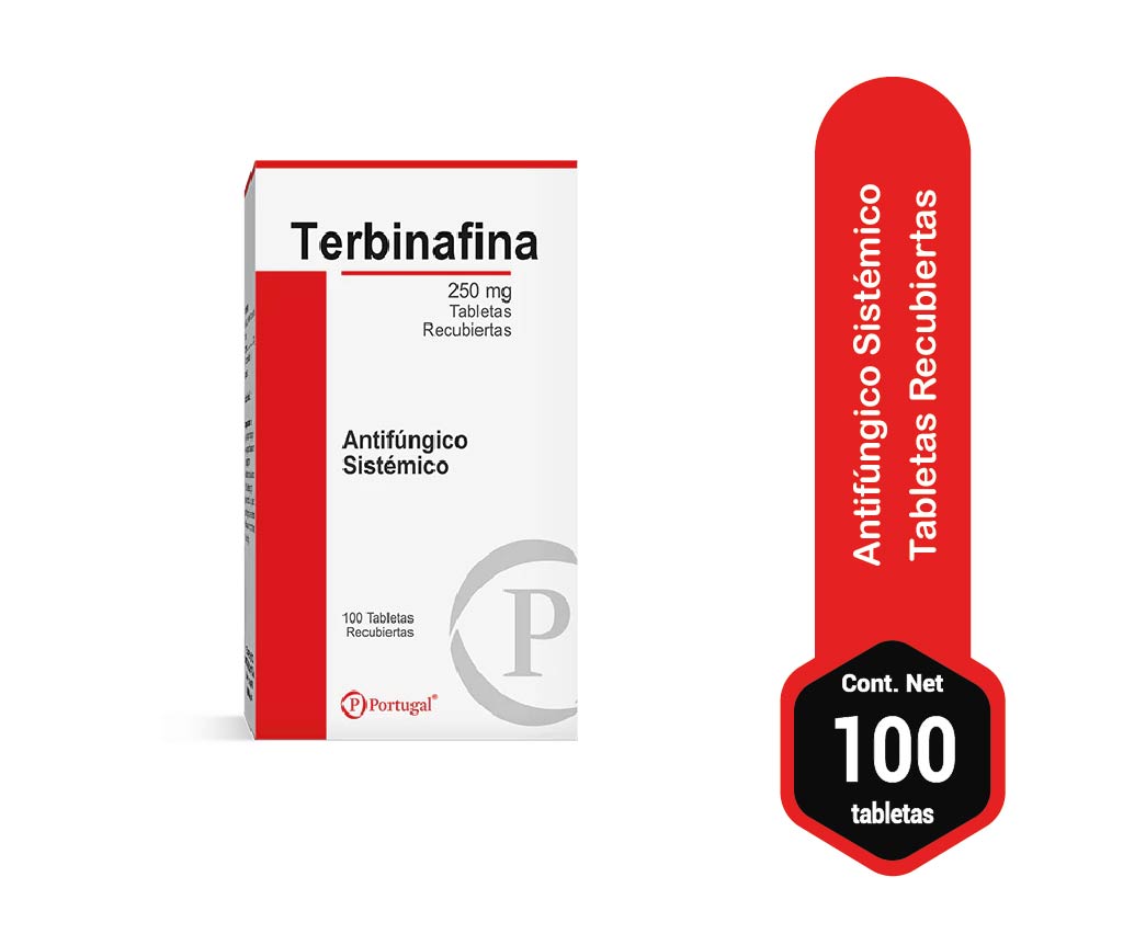 terbinafina 250mg 100 tabletas