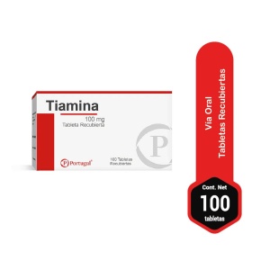 tiamina 100mg 100 tabletas
