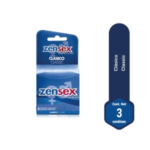 zensex clasico 3 condones