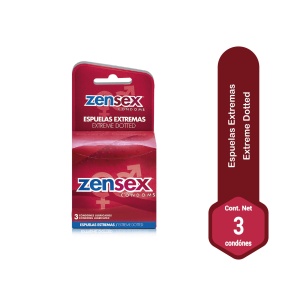 zensex espuelas extremas 3 condones