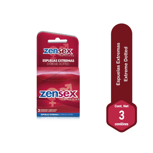 zensex espuelas extremas 3 condones