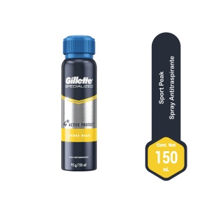 GILLETTE DESODORANTE SPRAY SPORT PEAK X 93G 150ML