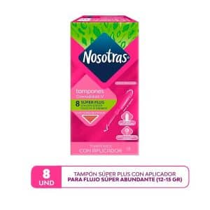 TAMPONES NOSOTRAS SUPER PLUS C/APLI X 8