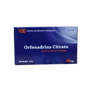 ORFENADRINA 100MG X 100 TABLETAS