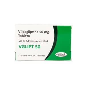 VILDAGLIPTINA 50MG-VGLIPT 50MG X 30 TABLETAS