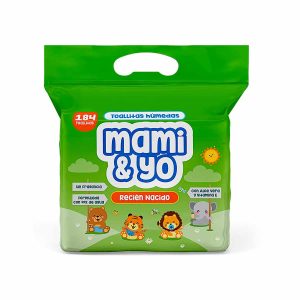 TOALLITAS HUMEDAS MAMI & YO RECIEN NACIDO X 184 UND