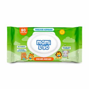 TOALLITAS HUMEDAS MAMI & YO RECIEN NACIDO X 80 UND
