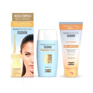 PACK FOTOPRO. ISDIN FUSION WATER X 50ML+ ISDIN GEL CREMA X 100ML