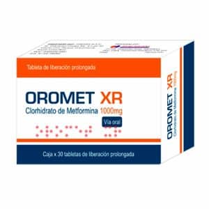 OROMET XR 1000MG (METFORMINA)X 30 TABL