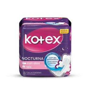 KOTEX NOCTURNA TELA C/A X 8 UN