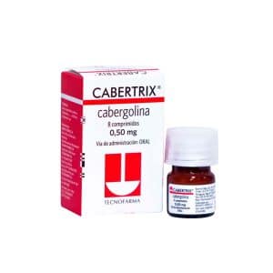 CABERTRIX 0.5 MG X 8 COM