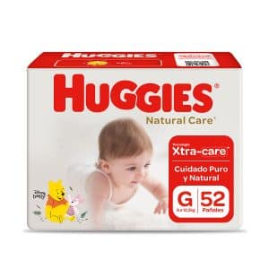 PAÑALES HUGGIES NATURAL CARE (GDE) X 52 UND