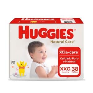 PAÑALES HUGGIES NATURAL CARE (XXG) X 38 UND