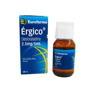 DESLORATADINA-ERGICO 2.5MG/5ML SUSP. X 60ML