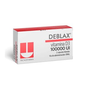 DEBLAX VIT D3 100000 UI X 2 CAPSULAS