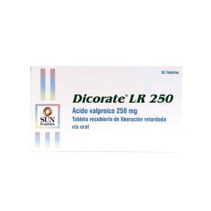 ACIDO VALPROICO-DICORATE LR 250 MG X 30 TAB