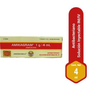 AMIKAGRAM 1G/4ML AMP X 1