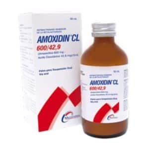 AMOXIDIN CL 600/42.9MG SUS X 100 ML