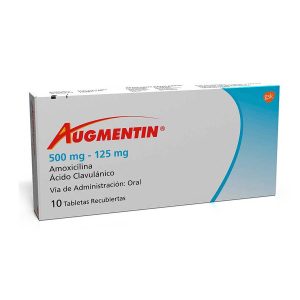 AMOXICILINA 500MG +AC.CLAVULANICO 125MG (AUGMENTIN TABX10)