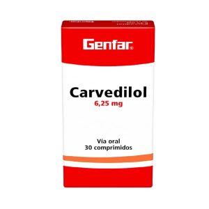 CARVEDILOL 6.25MG X 30 COMP