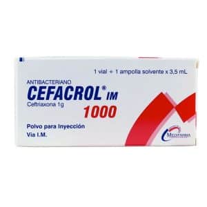 CEFACROL 1000 AMP IM X 3.5 ML