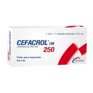 CEFACROL 250 AMP IM X 1