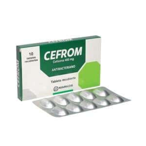CEFROM 400MG X 10 TAB- CEFIXIMA TABLETAS